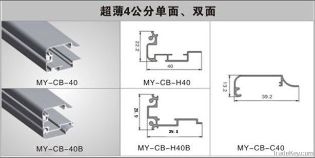 SALE:4CM SLIM DOUBLE/SINGLE-SIDE LIGHT BOX