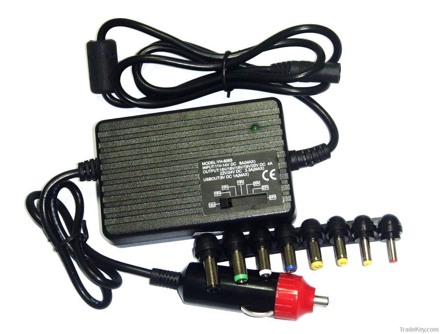 80w universal laptop DC travel charger