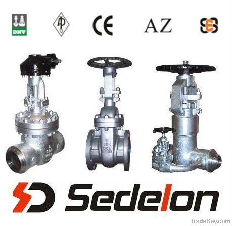 High pressure gate valve