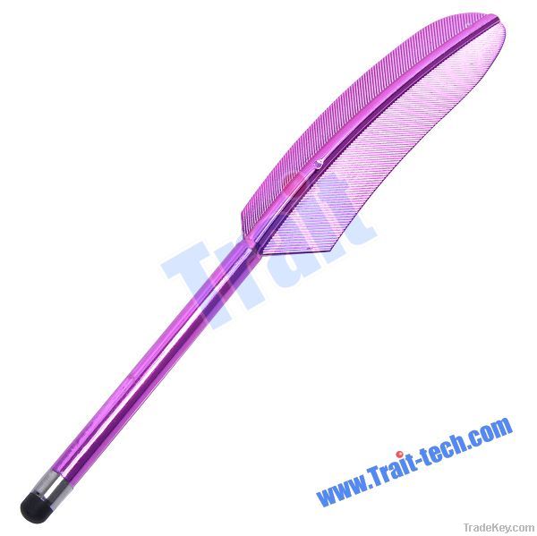 Feather Capacitive Screen Stylus Touch Pen for iPad 2 iPhone 4G 4S 3GS