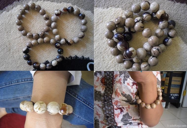 Beads White Amber