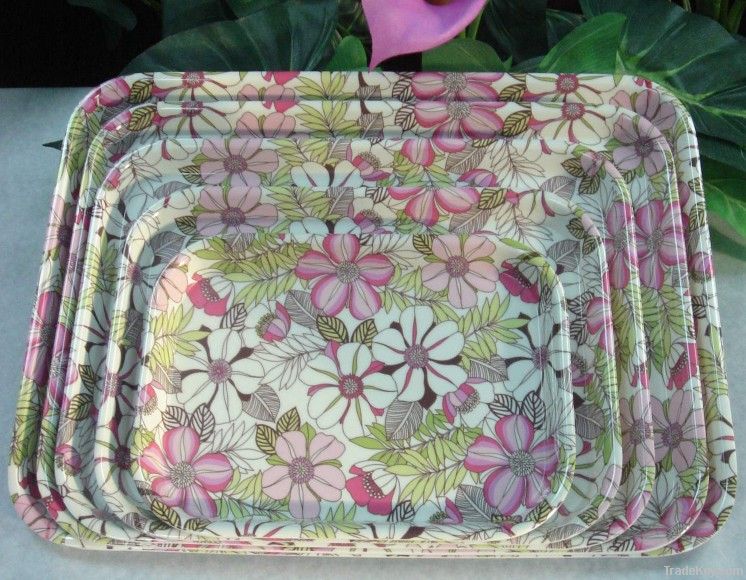 melamine tray set