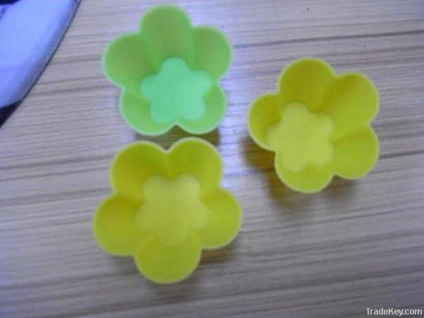 flower shape kitchenware silicone cake mold/mould