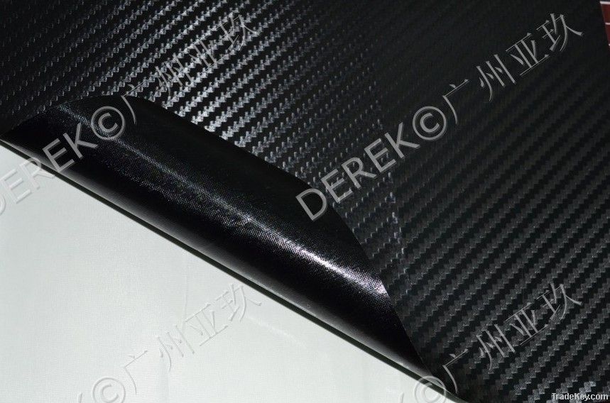 3D Carbon Fiber Car Film, 3D Textured Black