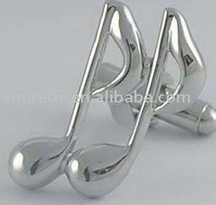 musical note fashion cufflinks