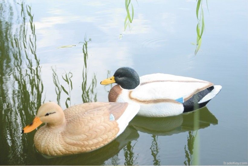 Mallard duck decoy for hunting and ornament