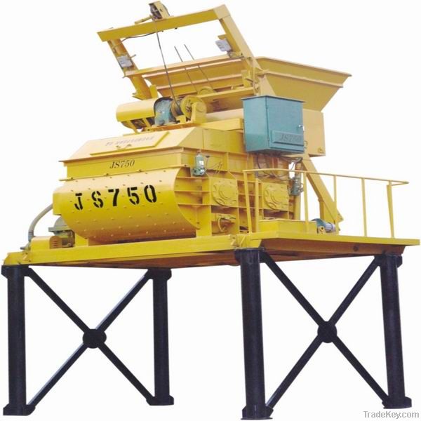 JS750 twin shaft concrete mixer