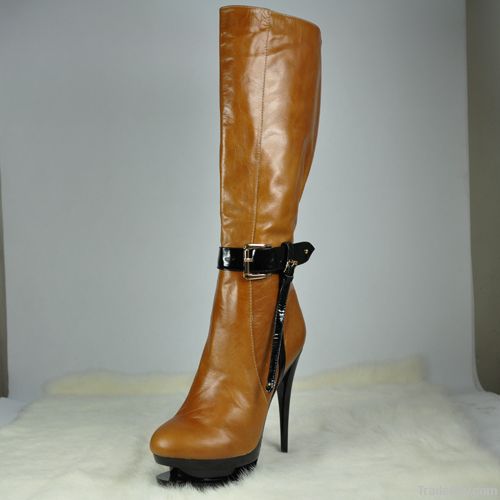 buckle half boot women