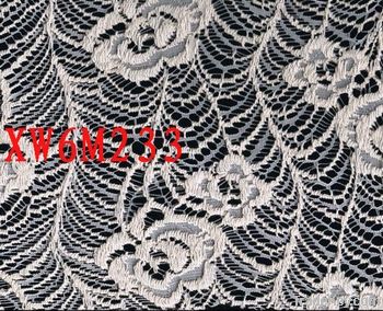 cotton lace fabric, cotton fabric, nylon cotton blended lace fabric