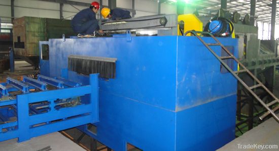 Q69 series steel profiles shot blasting machine