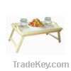 Folding Bed tray white MDF bottom, with hole handle