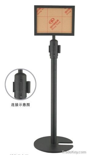 Stainless steel stackable retractable belt stanchion