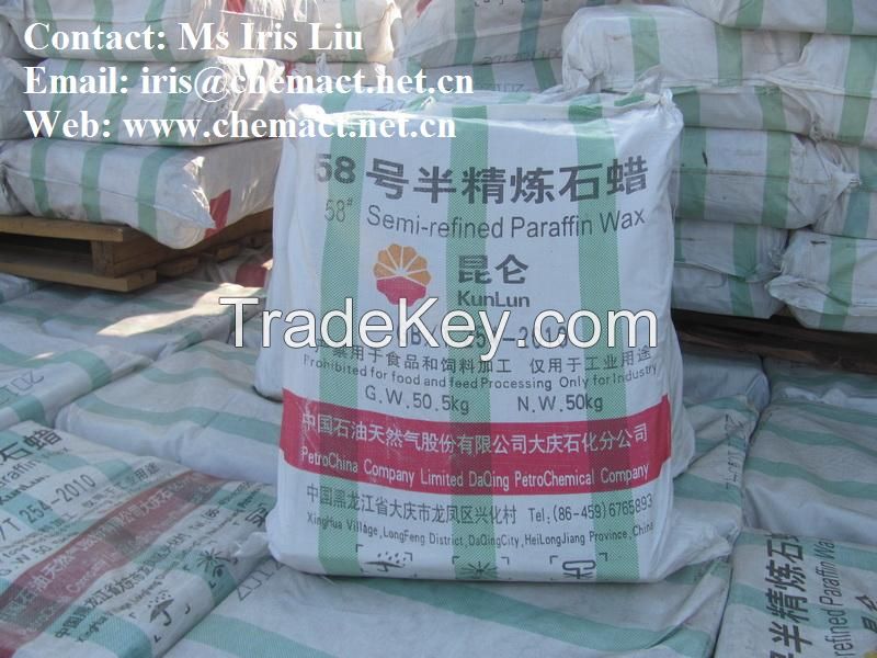 Semi Refined Paraffin Wax 58-60