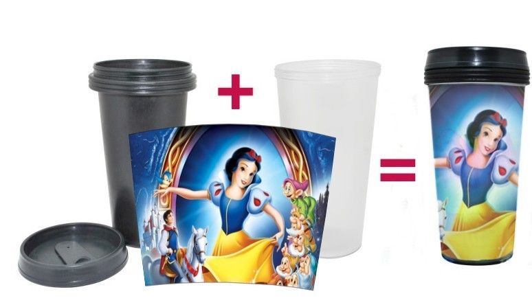 paper insert plastic tumbler 