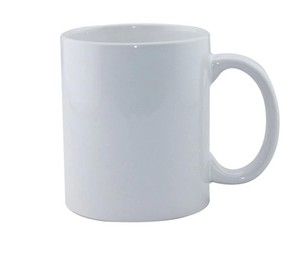 plain white blank sublimation mug wholesale 