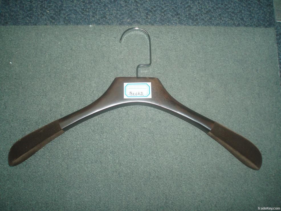 Wooden coat hanger