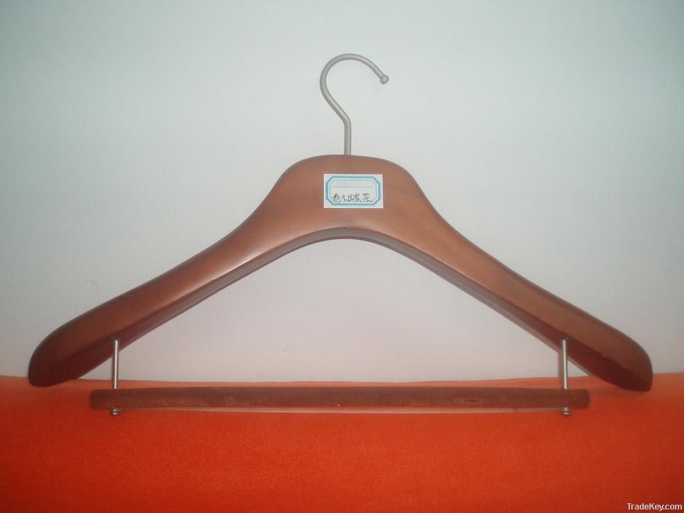 Wooden coat hanger