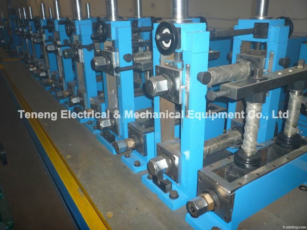 Welded pipe production line