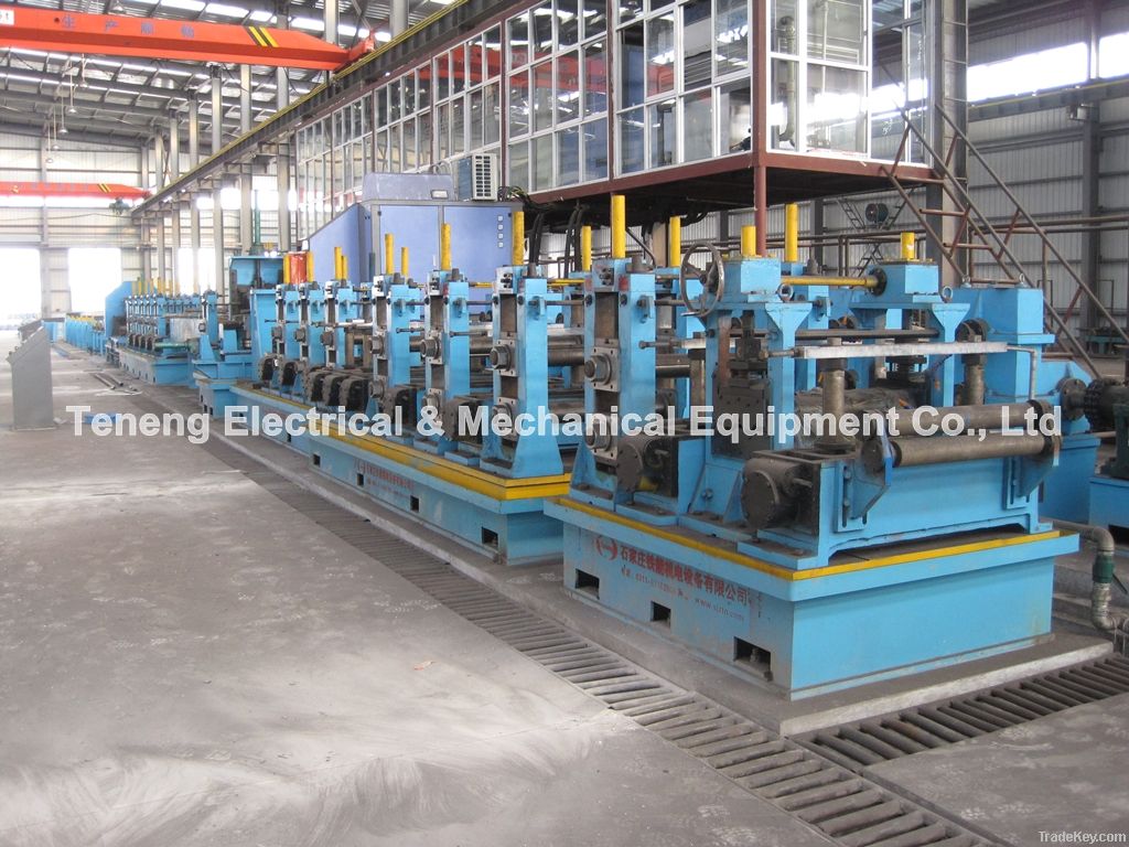 Welded pipe production line