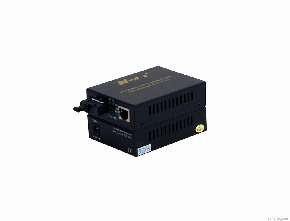 10/100M single mode dual fiber media converter