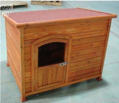 Wooden dog house