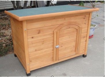 Wooden dog kennel