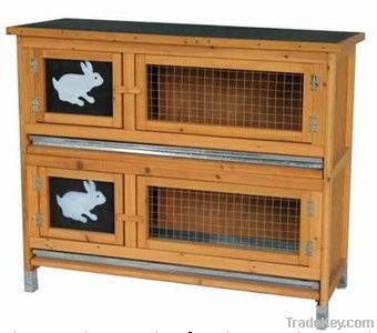 Wooden rabbit hutch