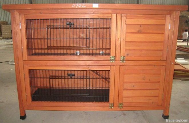 Wooden rabbit hutch