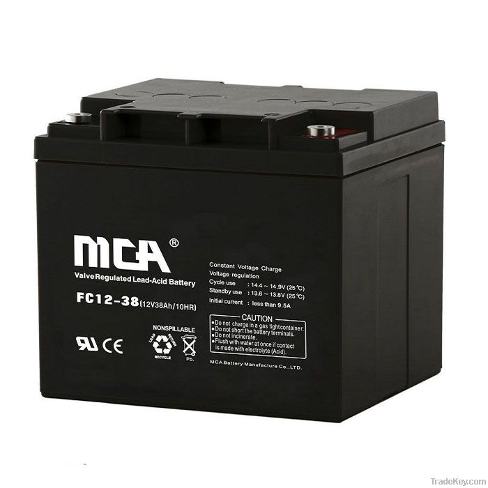 VRLA  battery 12V-38AH