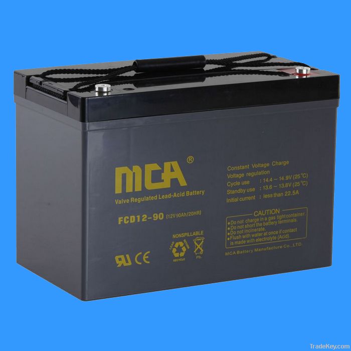 deep cycle sealed lead acid battery 12V-90AH