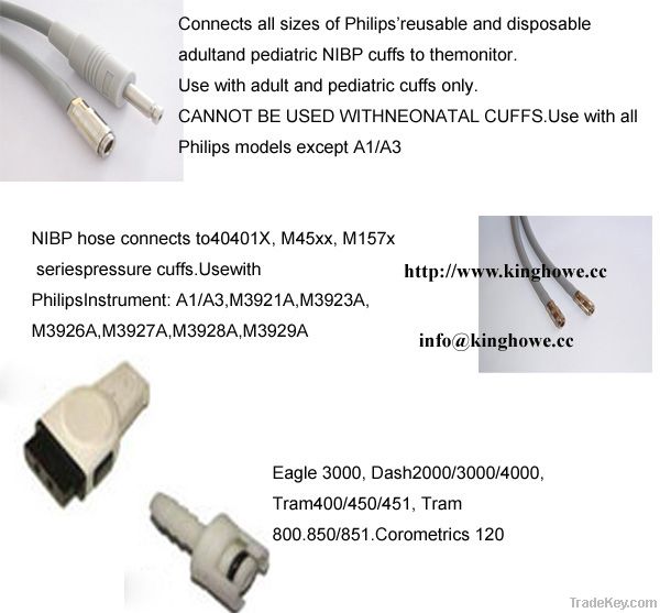 Patient monitor NIBP cuff, M1571A, M1572A, M1573A, M1574A