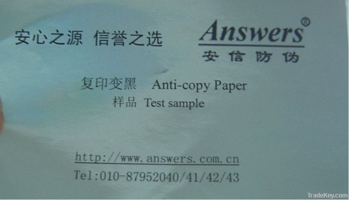 Answers anti-copy paper AX9902