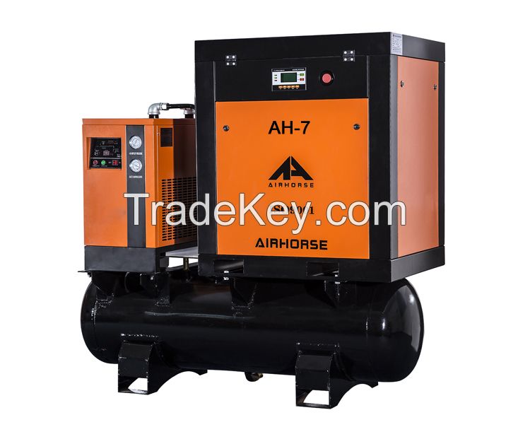 China Best Brand Tank Mounted Air Compressor with Dryer 7.5HP-20HP