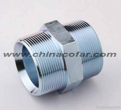 Carbon Steel Hydraulic Adapter( BSP Male Double Use 60degree Seat/bond