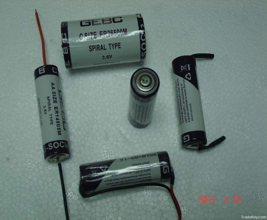 Li-socl2 Lithium Battery 3.6V ER17505M ER17505M ER17505M ER17505M