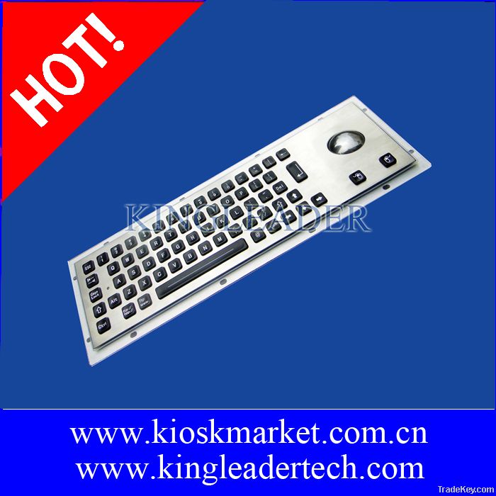 Stainless steel backlight keyboard with LED individually-lit keys