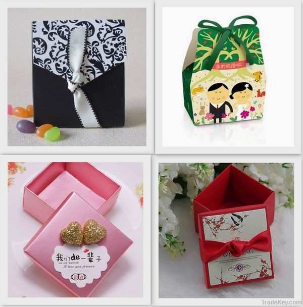 card paper wedding favor box