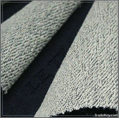 Knitted fleece denim fabric