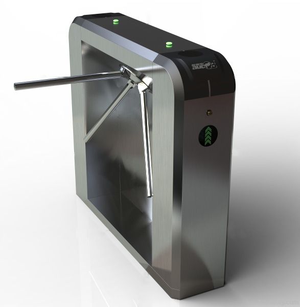 Waist high tripod turnstile