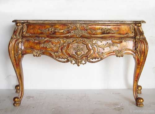 antique reproduction console