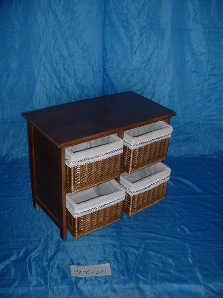 Cabinet Linered Wicker Drawer