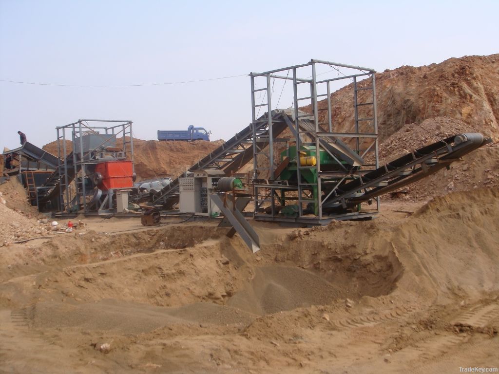 Dry Air-cooling Magnetic Separator for river sand and mining