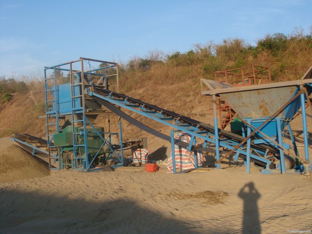 Dry Air-cooling Magnetic Separator for river sand and mining