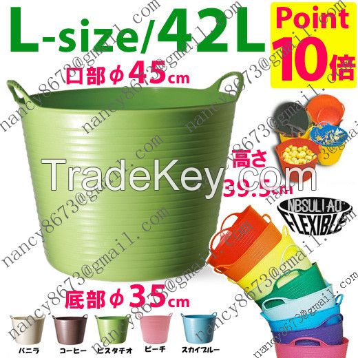 flexible pe bucket, plastic bucket wholesale, garden bucket