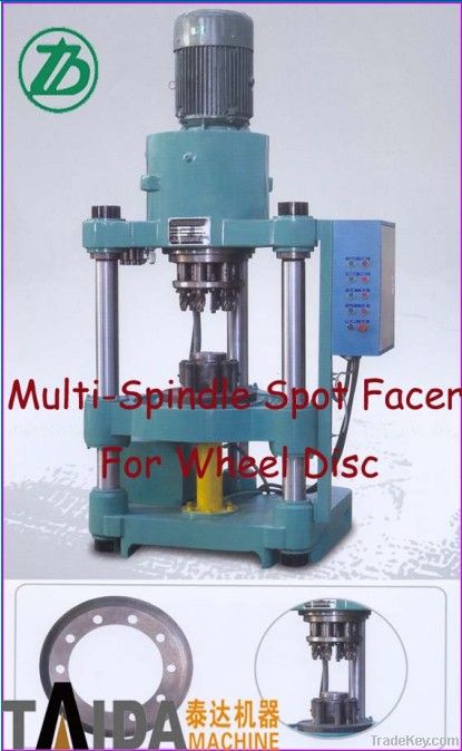 Multi-Shaft Spot Facing Drilling Machine For Wheel Disc(Spoke)