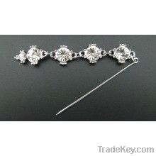 Hijab Bling Pin Clear Rinestone