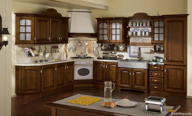 oak solid wood kitchen cabinet