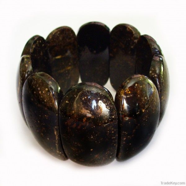 Polished baltic amber bracelets