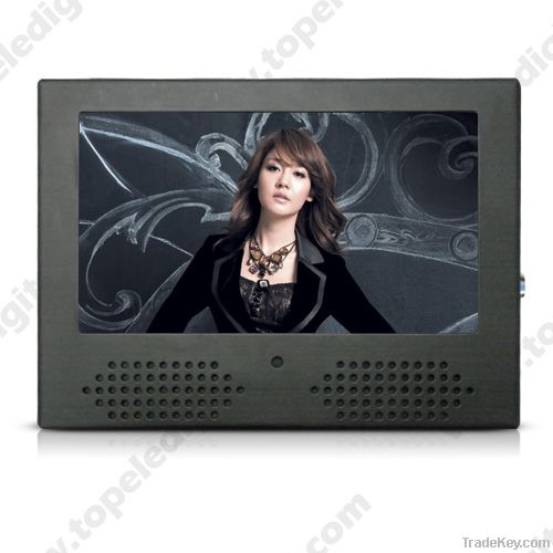 7 inch supermarket shelf lcd advertising display with motion sensor