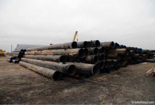 Pipe welded from diesel pipeline